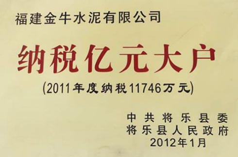 2011纳税亿元大户