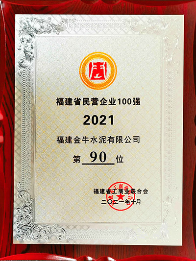 2021年福建省民营企业100强